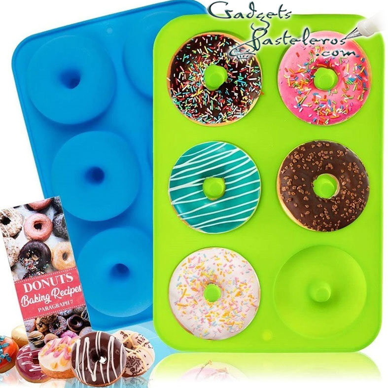 Molde Silicona Donuts x 6