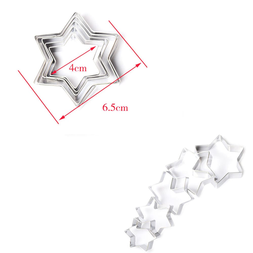Set x 5 Cortadores Diseño estrella
