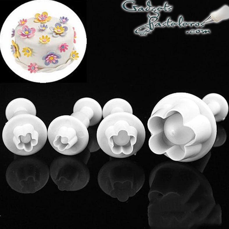 Set Cortadores Push flor de durazno - Imagen 5