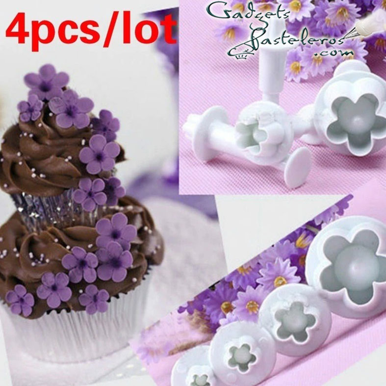 Set Cortadores Push flor de durazno