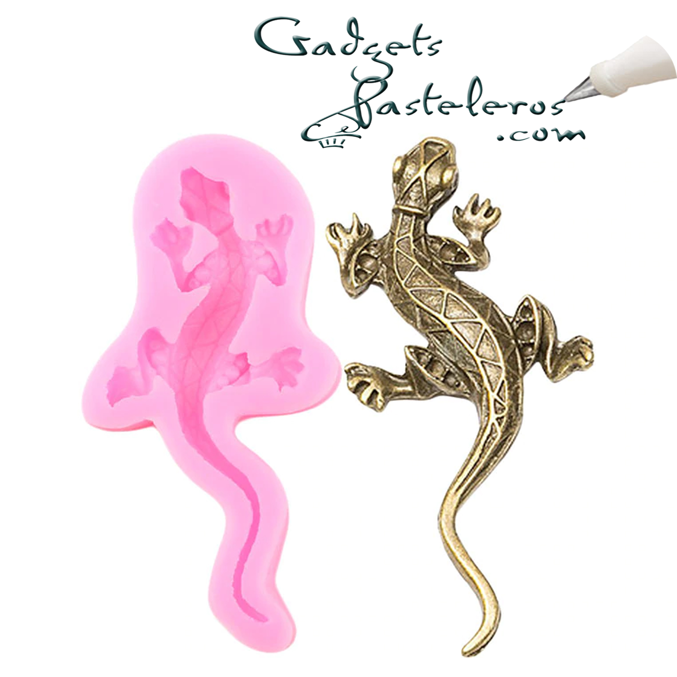 Molde Silicona Diseño Gecko