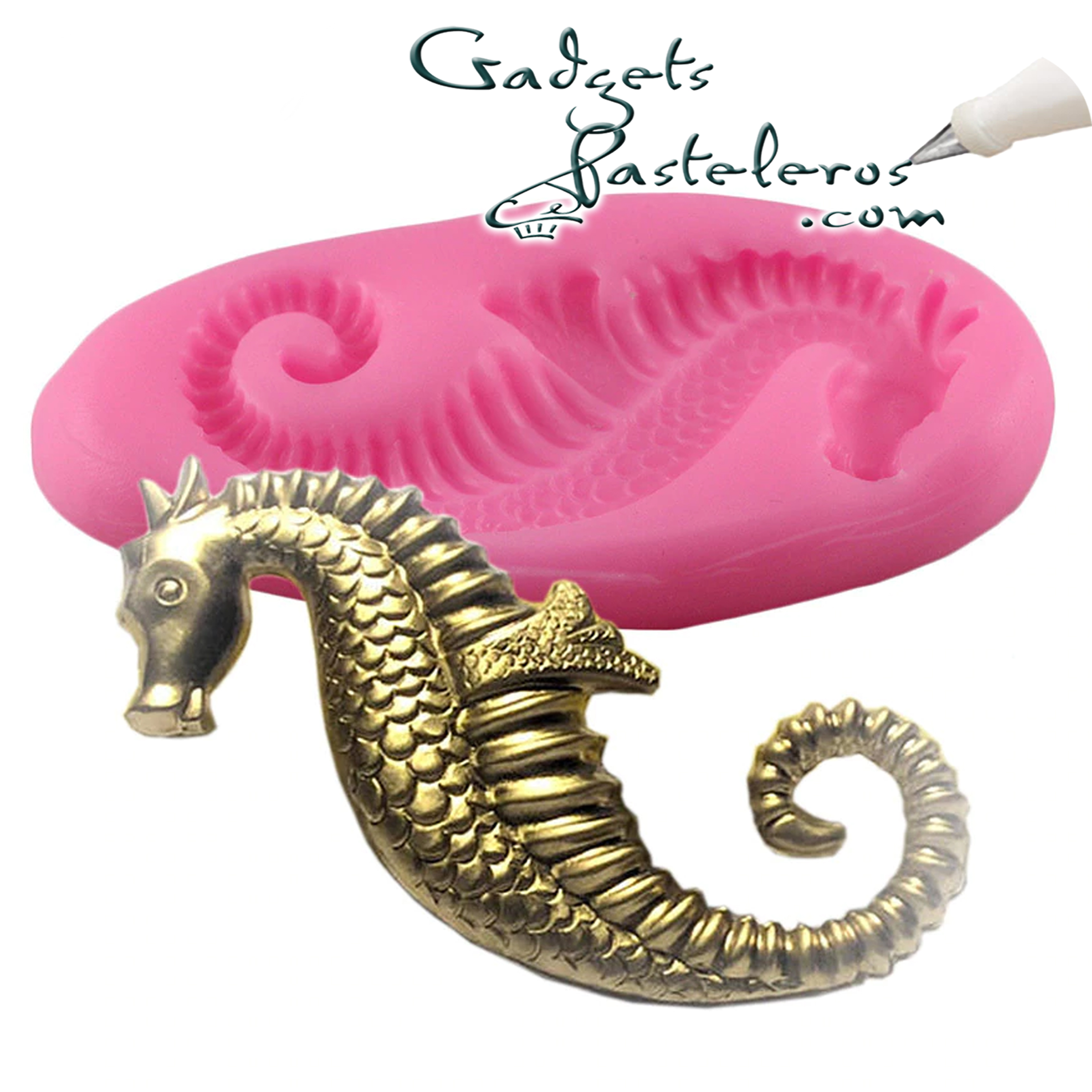 Molde Silicona Caballito de mar