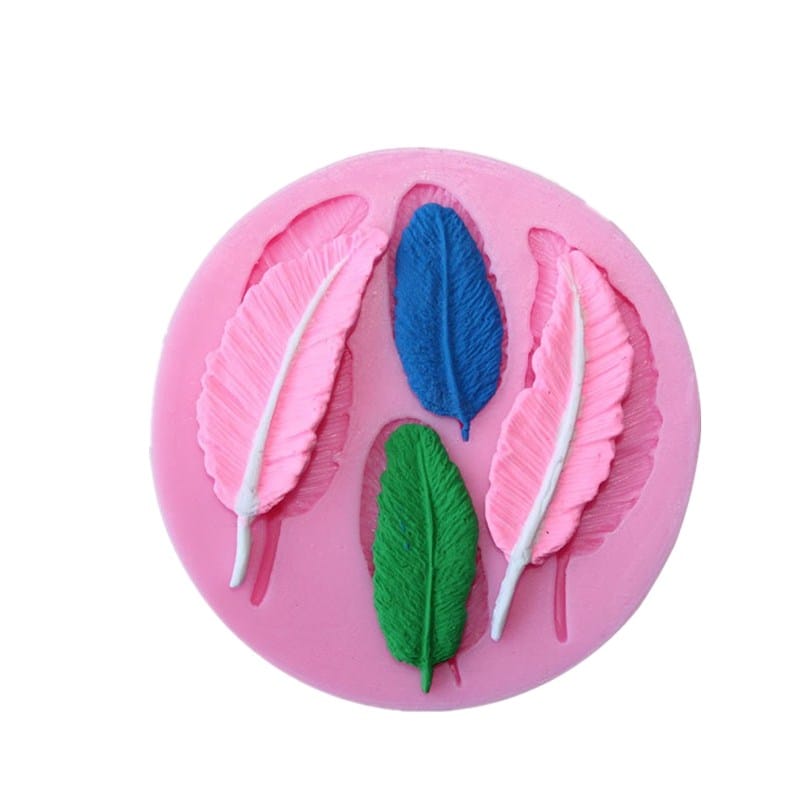 Molde Silicona Plumas Pequeñas
