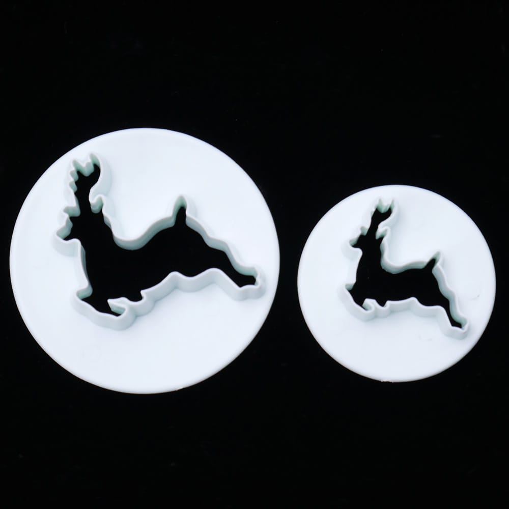 Set cortadores Reno navideño