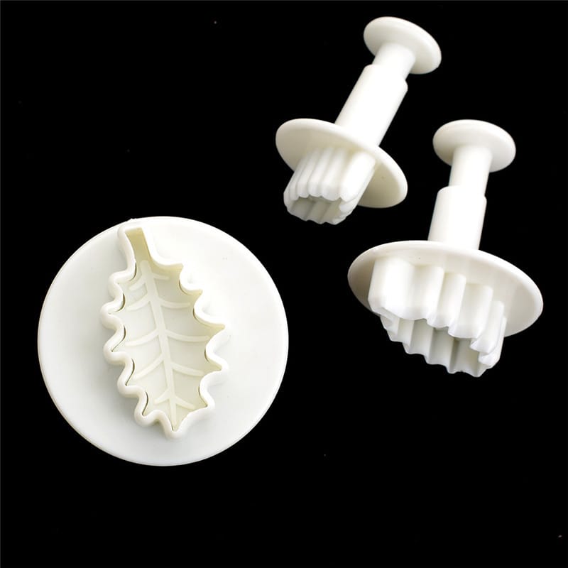 Set Cortadores Push Up hoja de Acebo