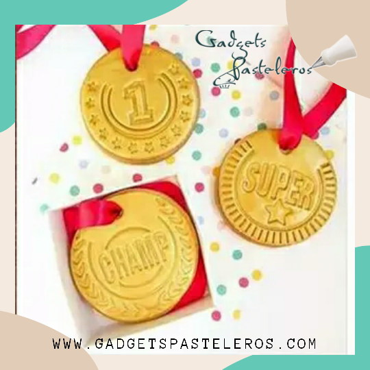 Set Cortador + texturizadores de Medallas - Imagen 4