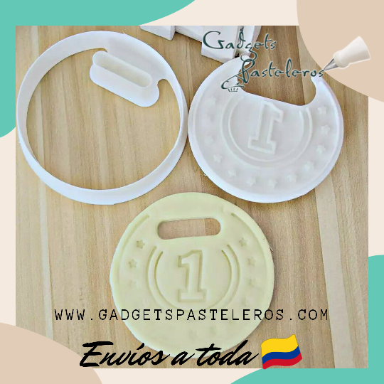 Set Cortador + texturizadores de Medallas - Imagen 3