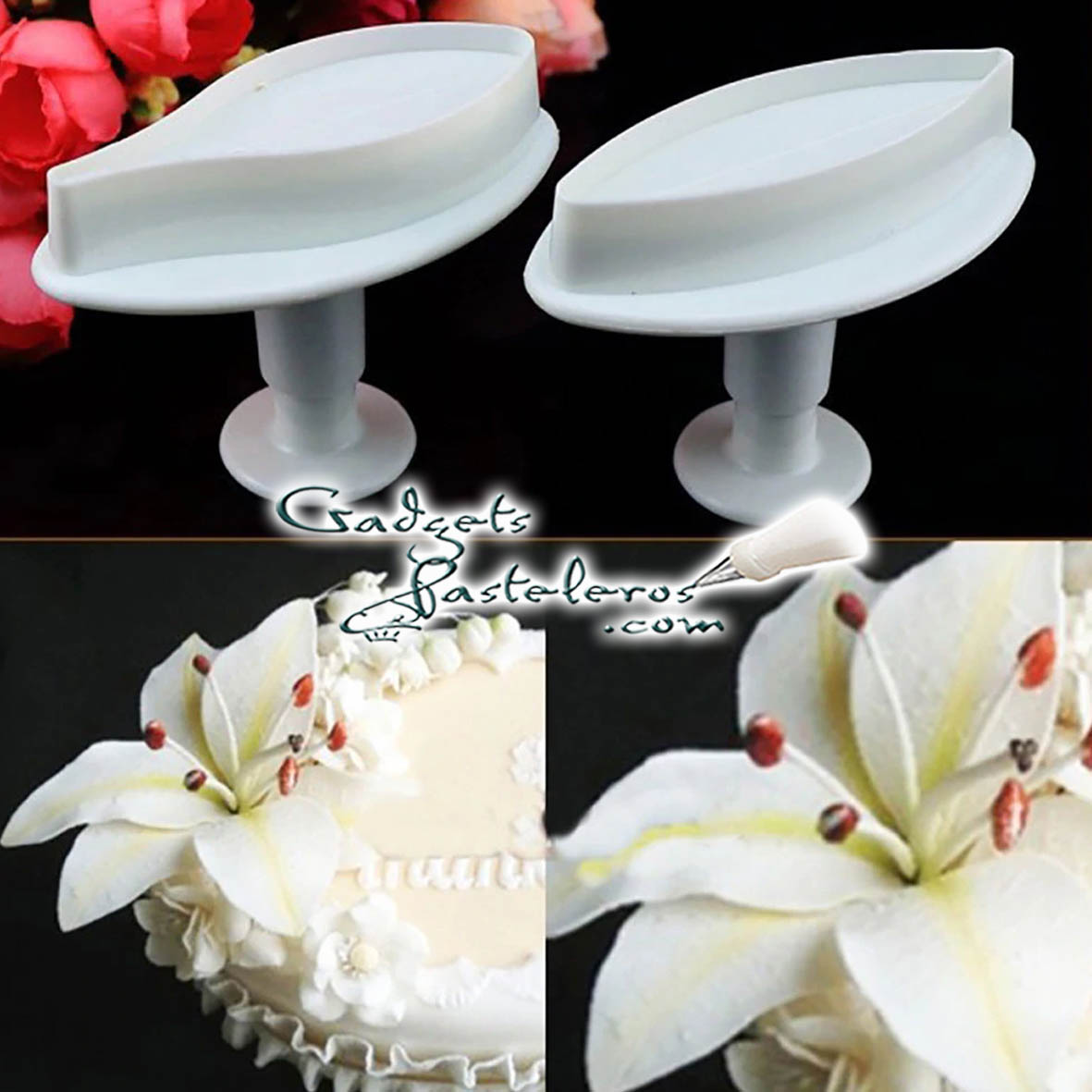 Set Cortadores Push Up Lirios