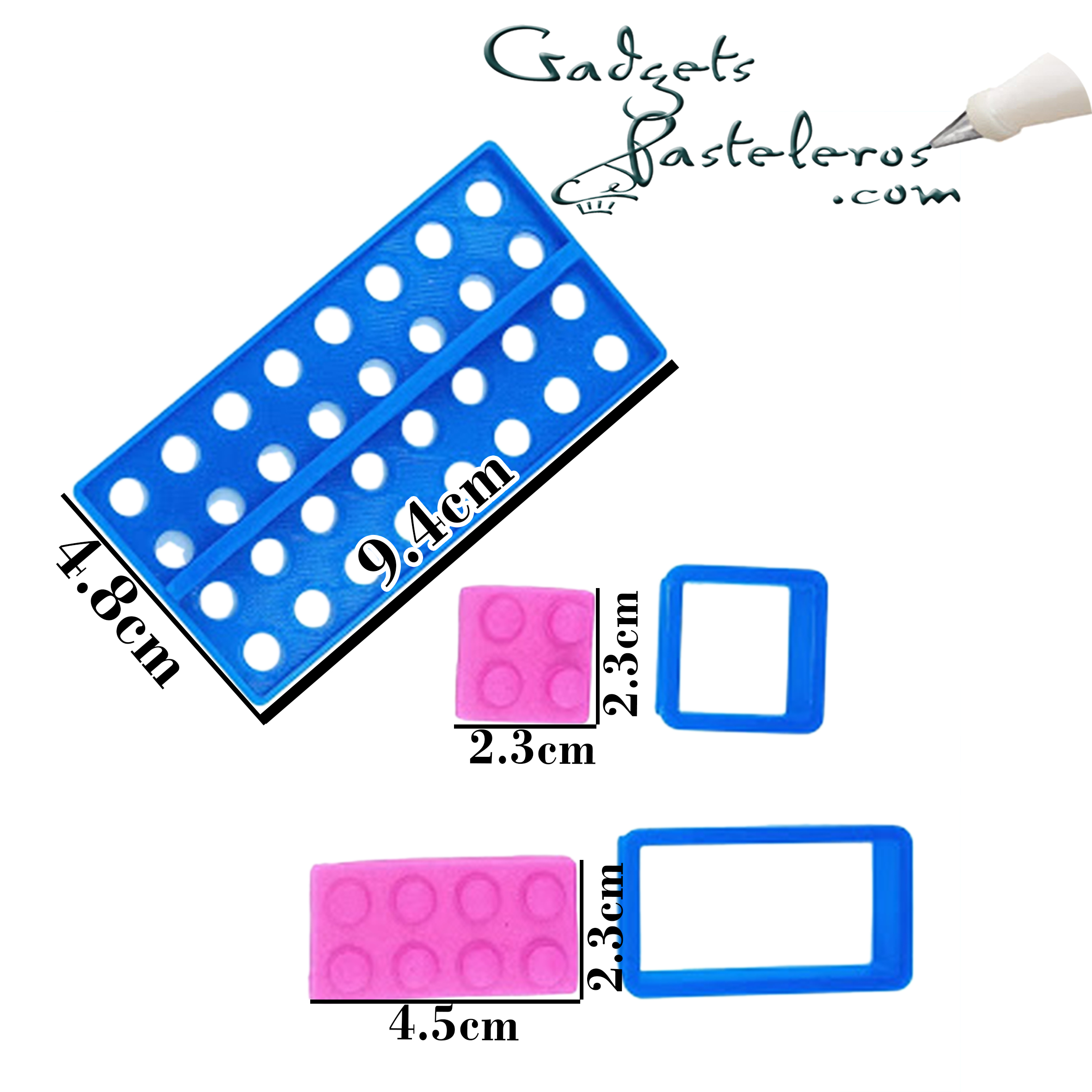 Set Texturizador y Cortador Bloques Lego - Imagen 2