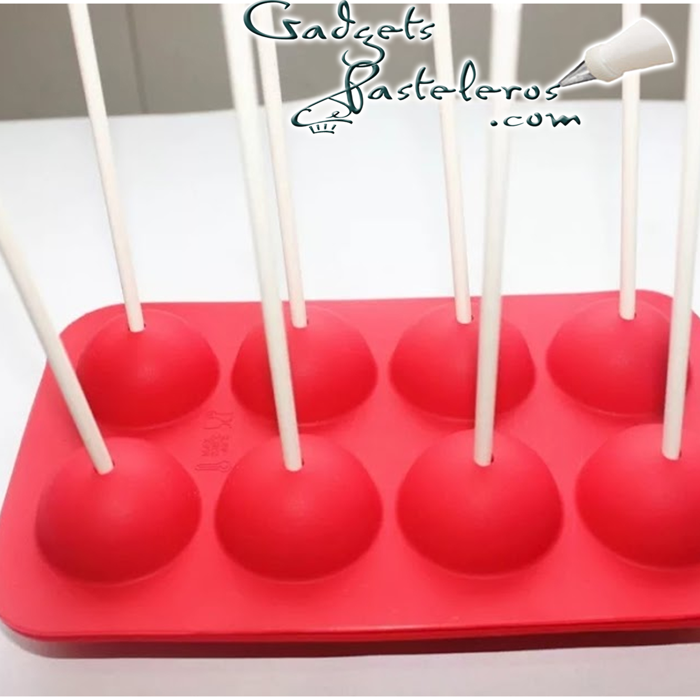 Molde para Cake pops 8 Cavidades Gadgets Pasteleros Accesorios