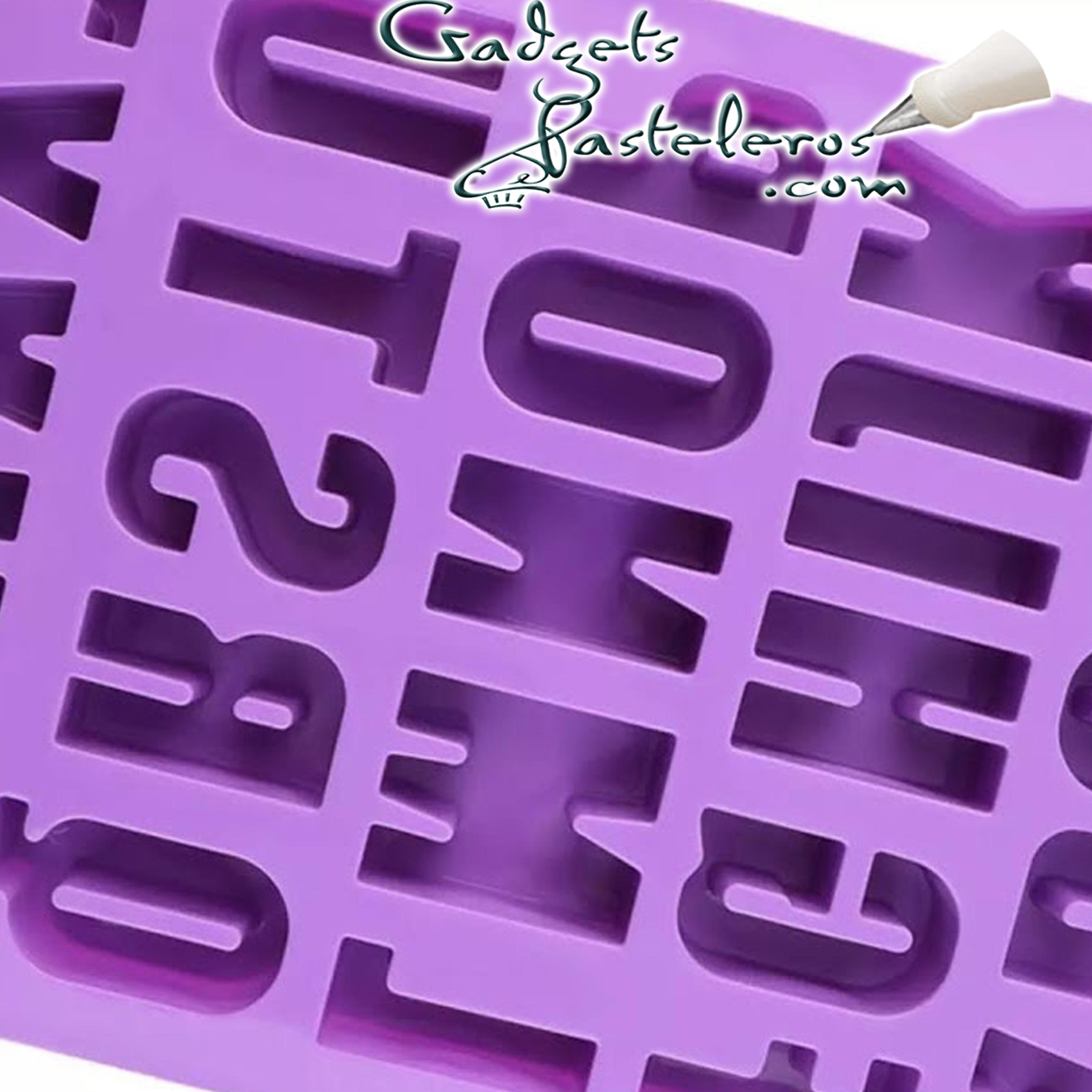 Molde silicona Letras grandes 3D - Imagen 3