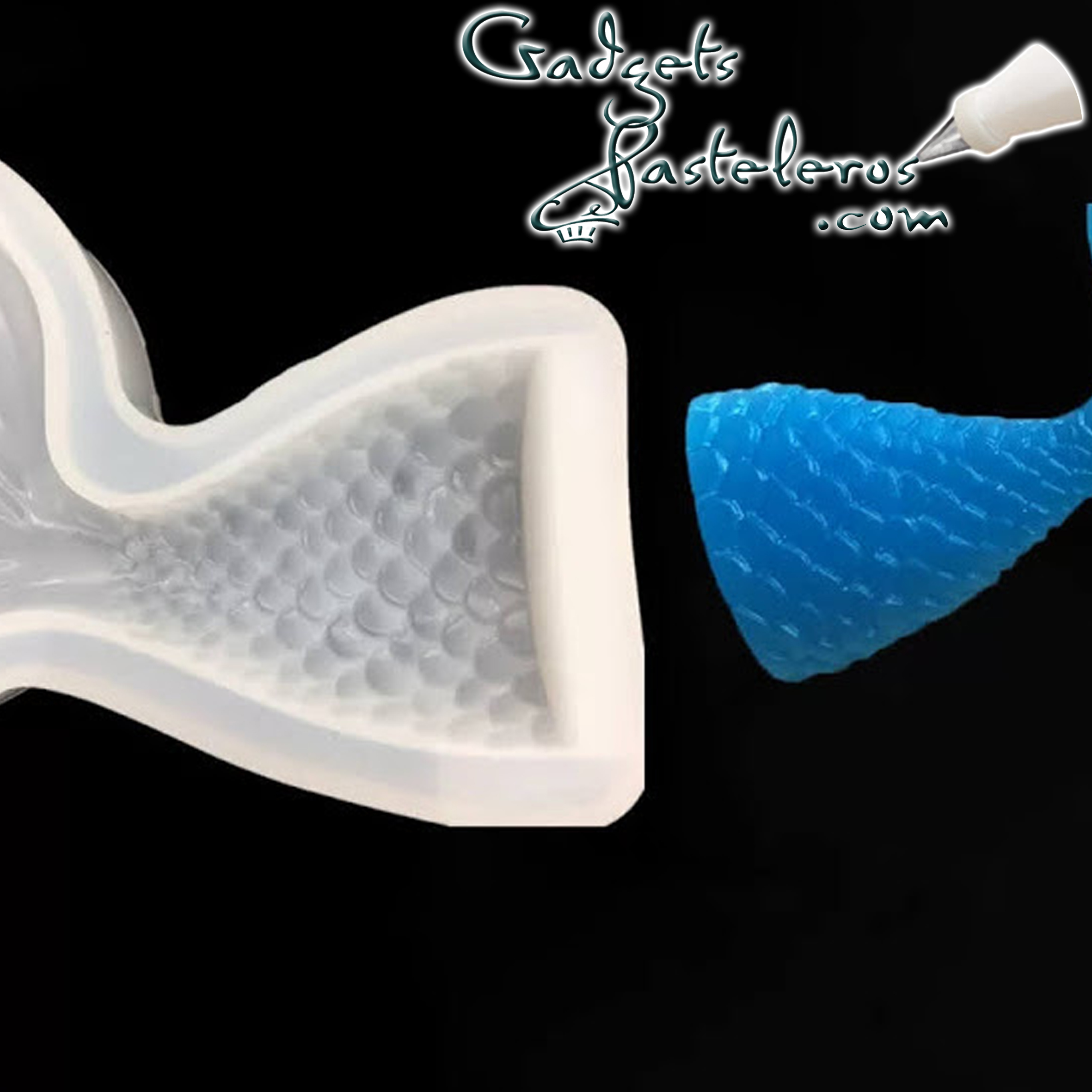 Molde Silicona Cola de Sirena Mediana - Imagen 2