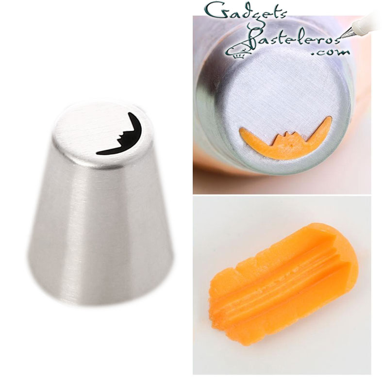 Boquilla Rusa Hoja con nervadura 2