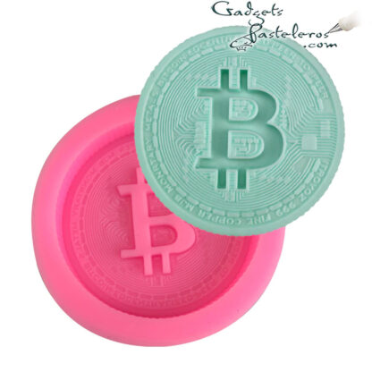 Molde silicona Moneda Bitcoin