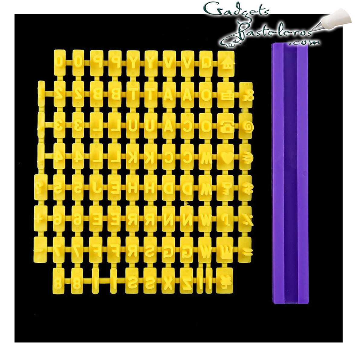 Grabador Alfanumérico de Masas Mini X 92 piezas - Imagen 4
