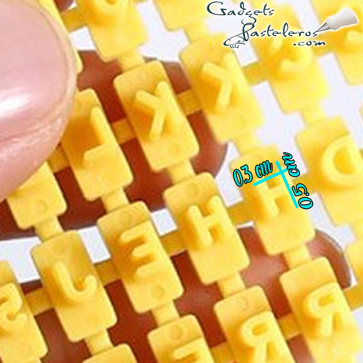 Grabador Alfanumérico de Masas Mini X 92 piezas - Imagen 2