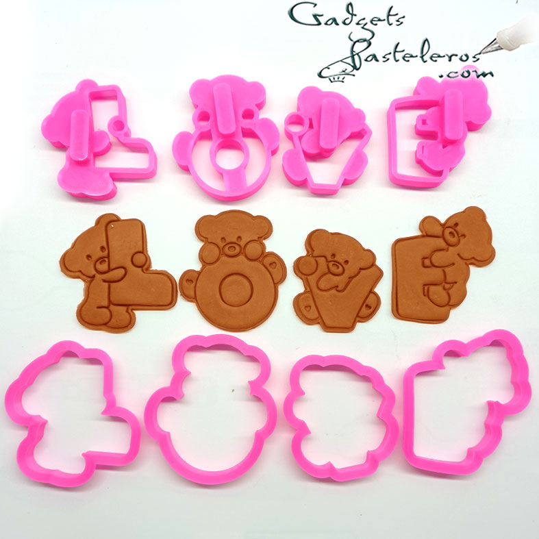 Set Cortadores y Repujadores Love Ositos - Imagen 4