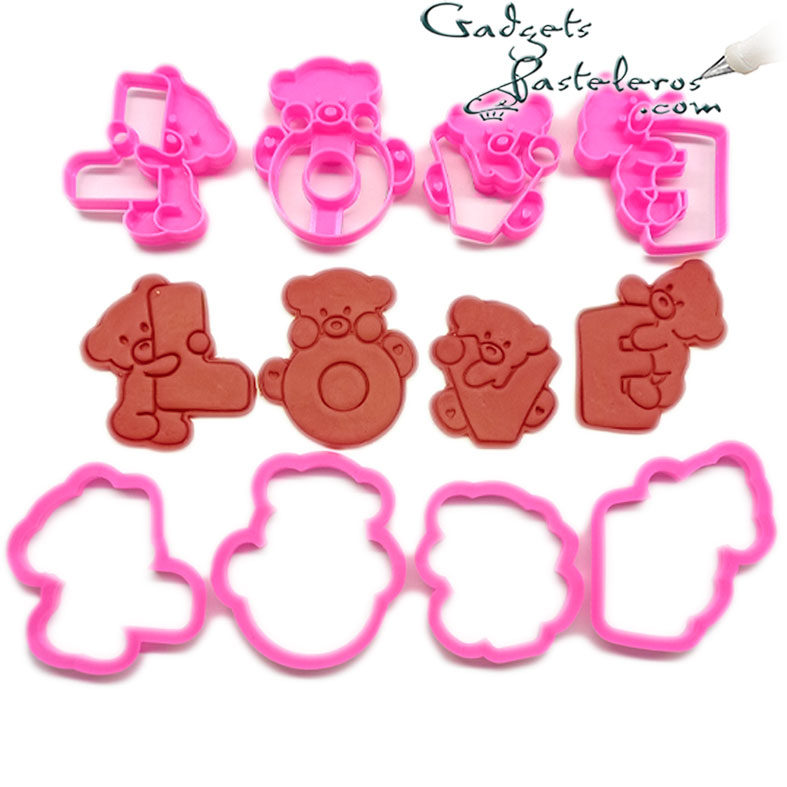 Set Cortadores y Repujadores Love Ositos