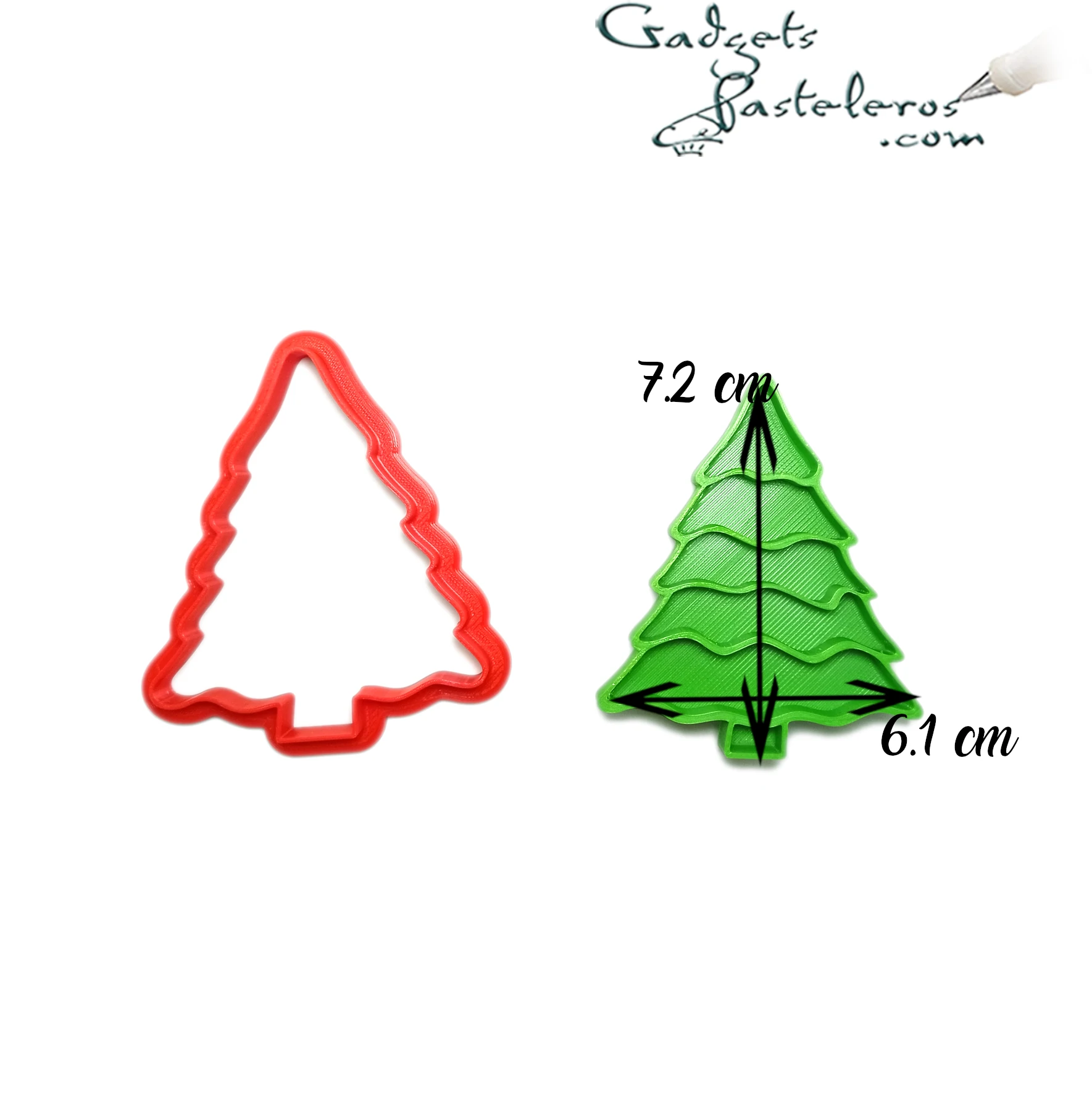 Cortador + Sello Diseño Pino Navideño - Imagen 2