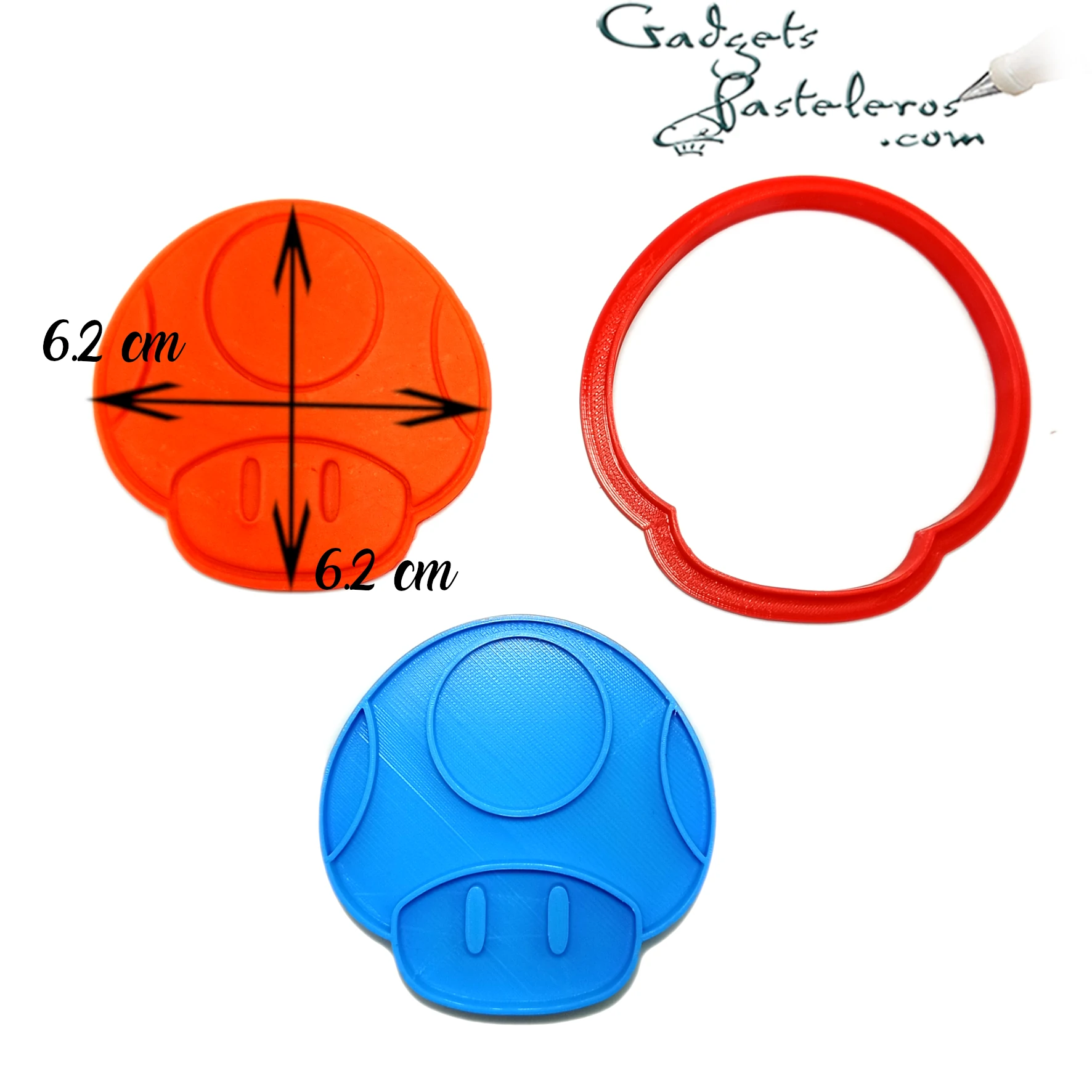 Set x5 Cortadores + sellos Super Mario Bros - Imagen 8