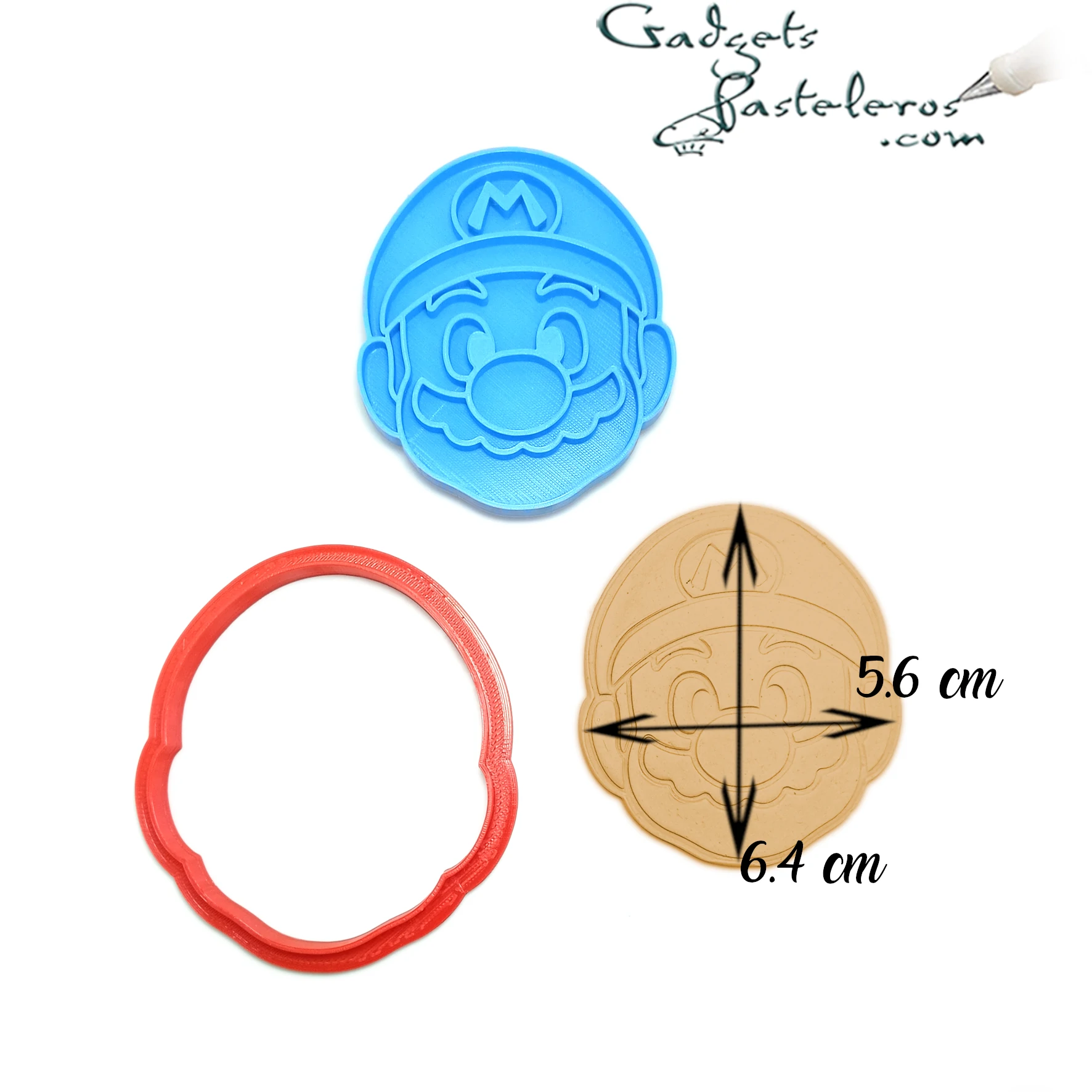 Set x5 Cortadores + sellos Super Mario Bros - Imagen 4