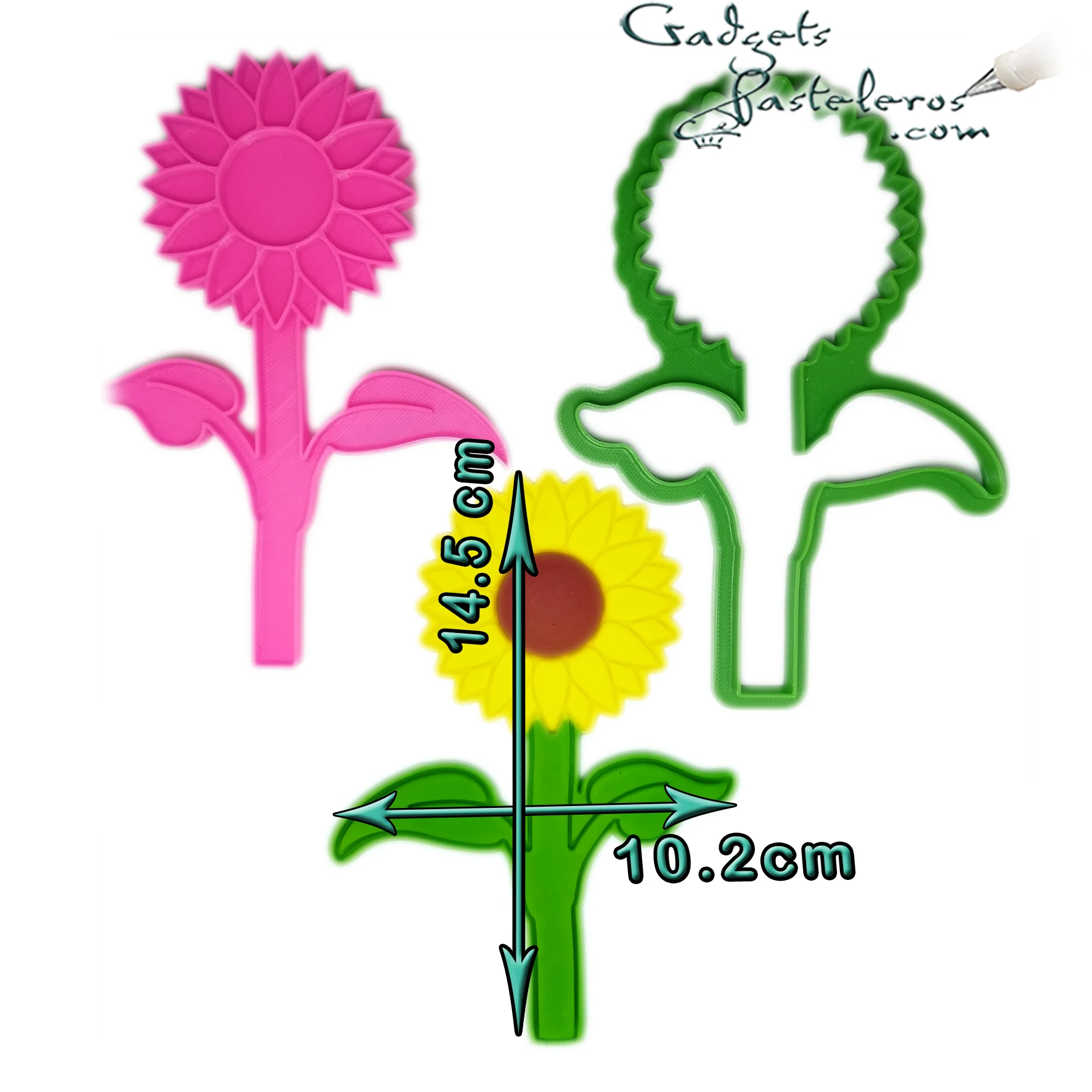 Cortador Girasol con tallo - Imagen 4