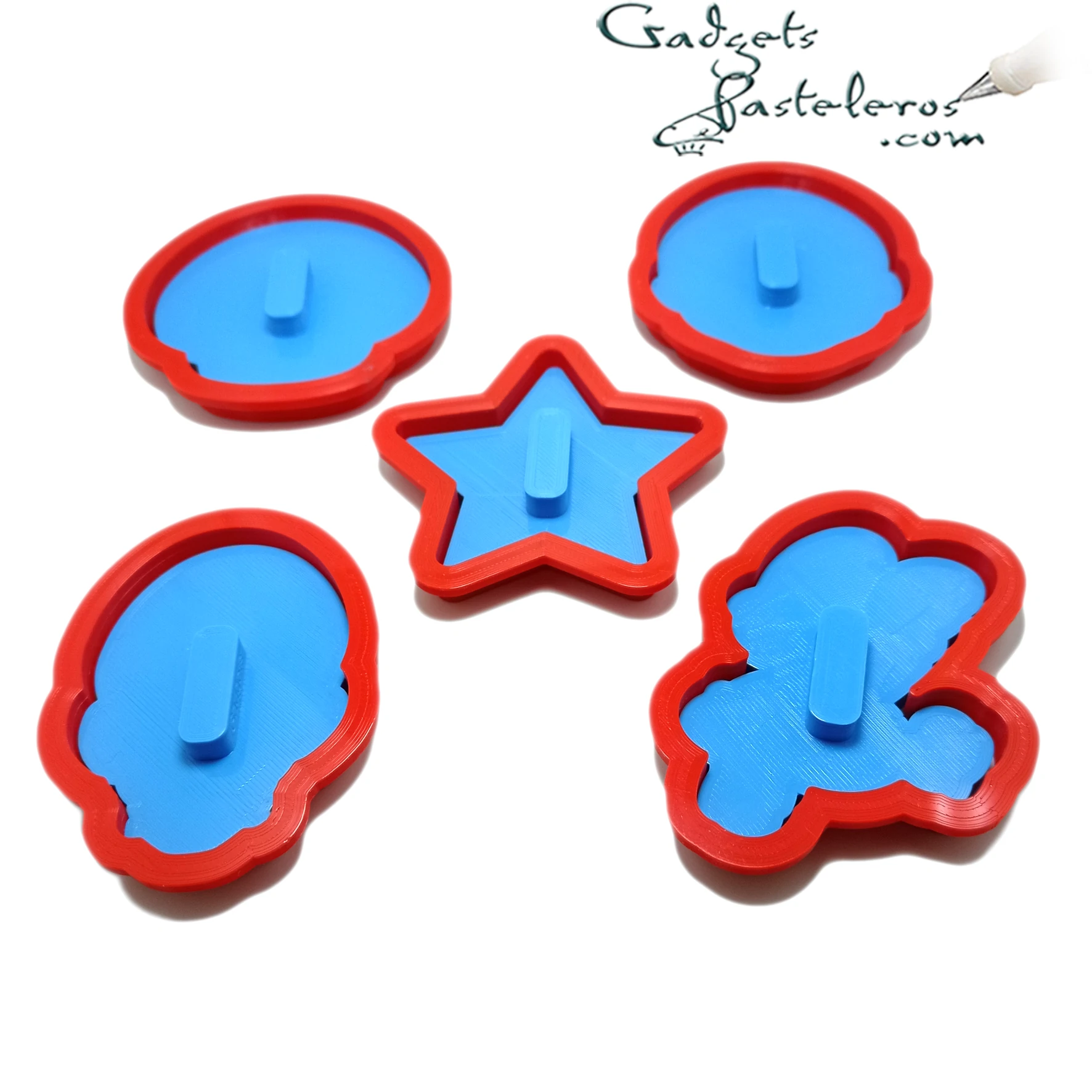 Set x5 Cortadores + sellos Super Mario Bros - Imagen 3