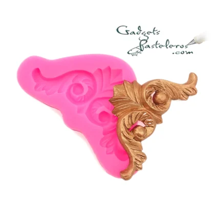 Molde Silicona Arabesco Pluma