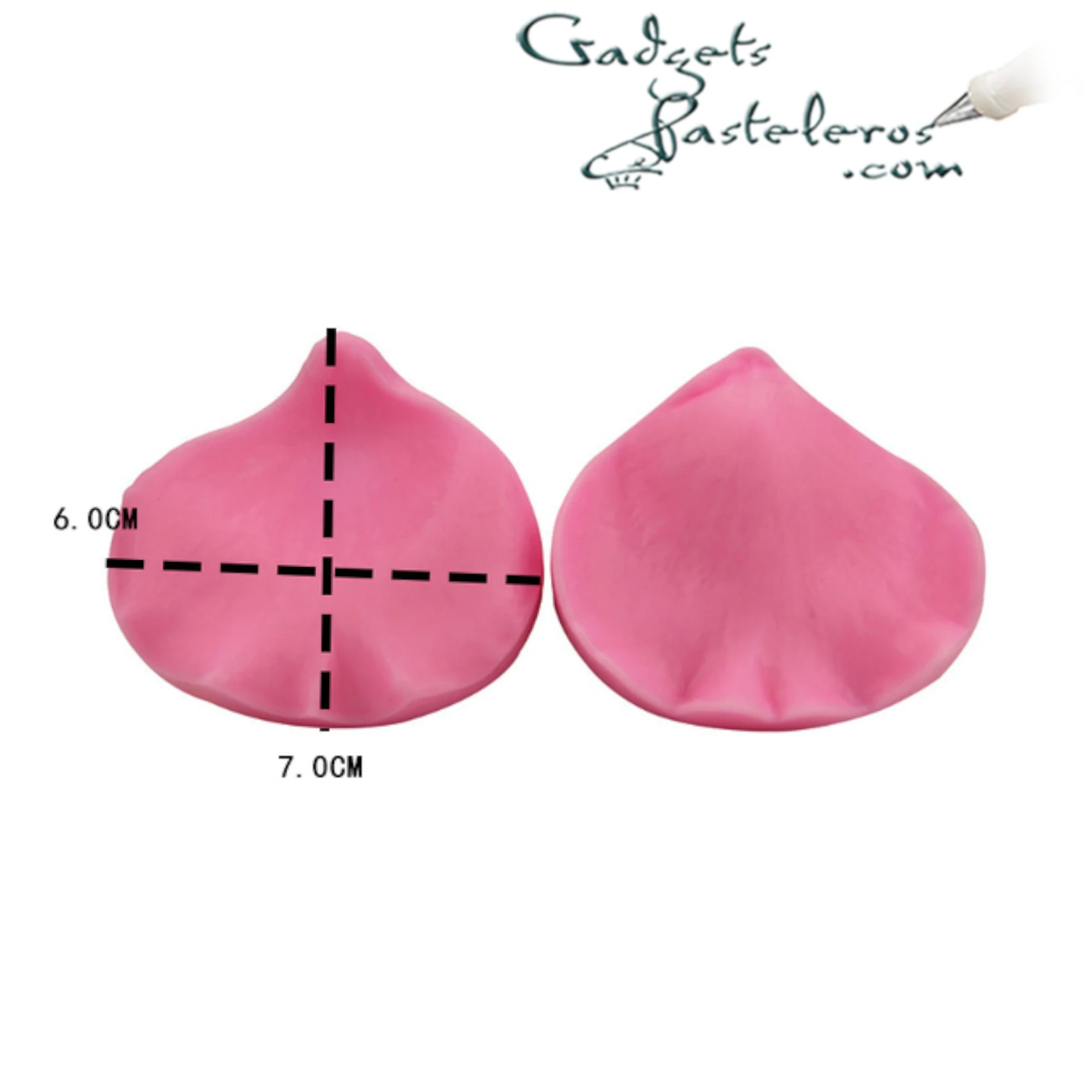 Set texturizador grande Pétalos de Rosa - Imagen 3