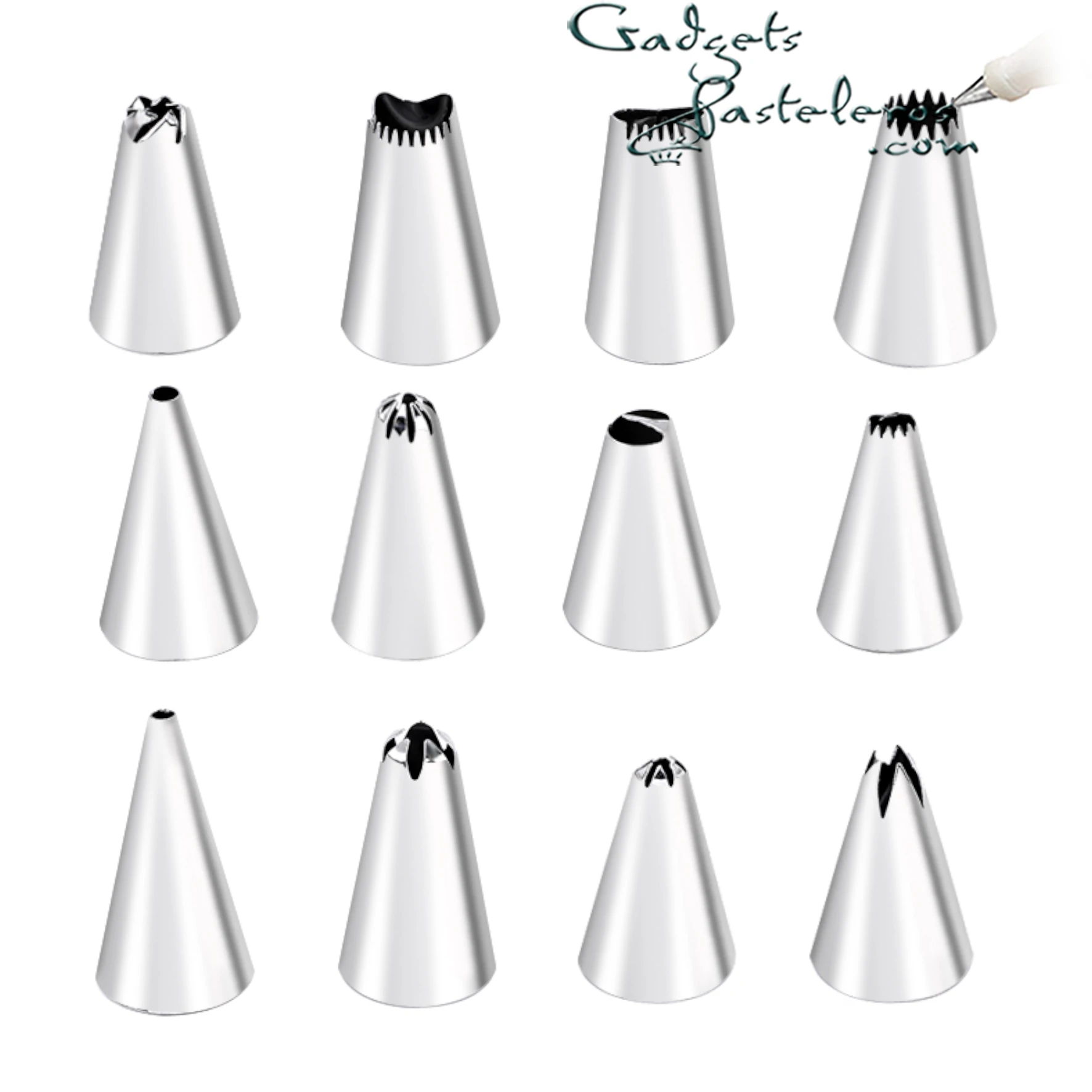 Set x 12 Boquillas + Acople +Manga Azul Pequeña - Imagen 5