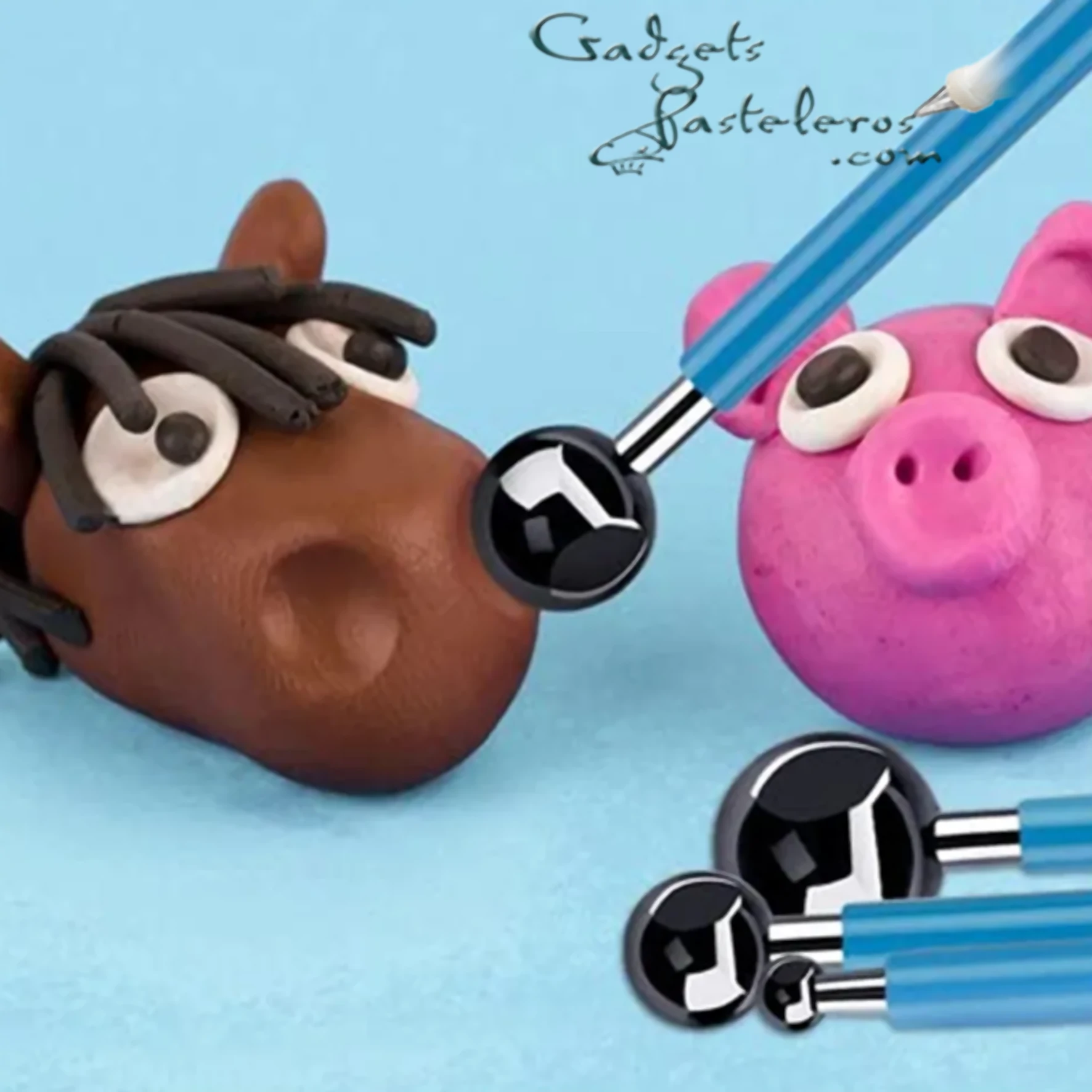 Set x 4 herramientas de Bola para Modelado - Imagen 3