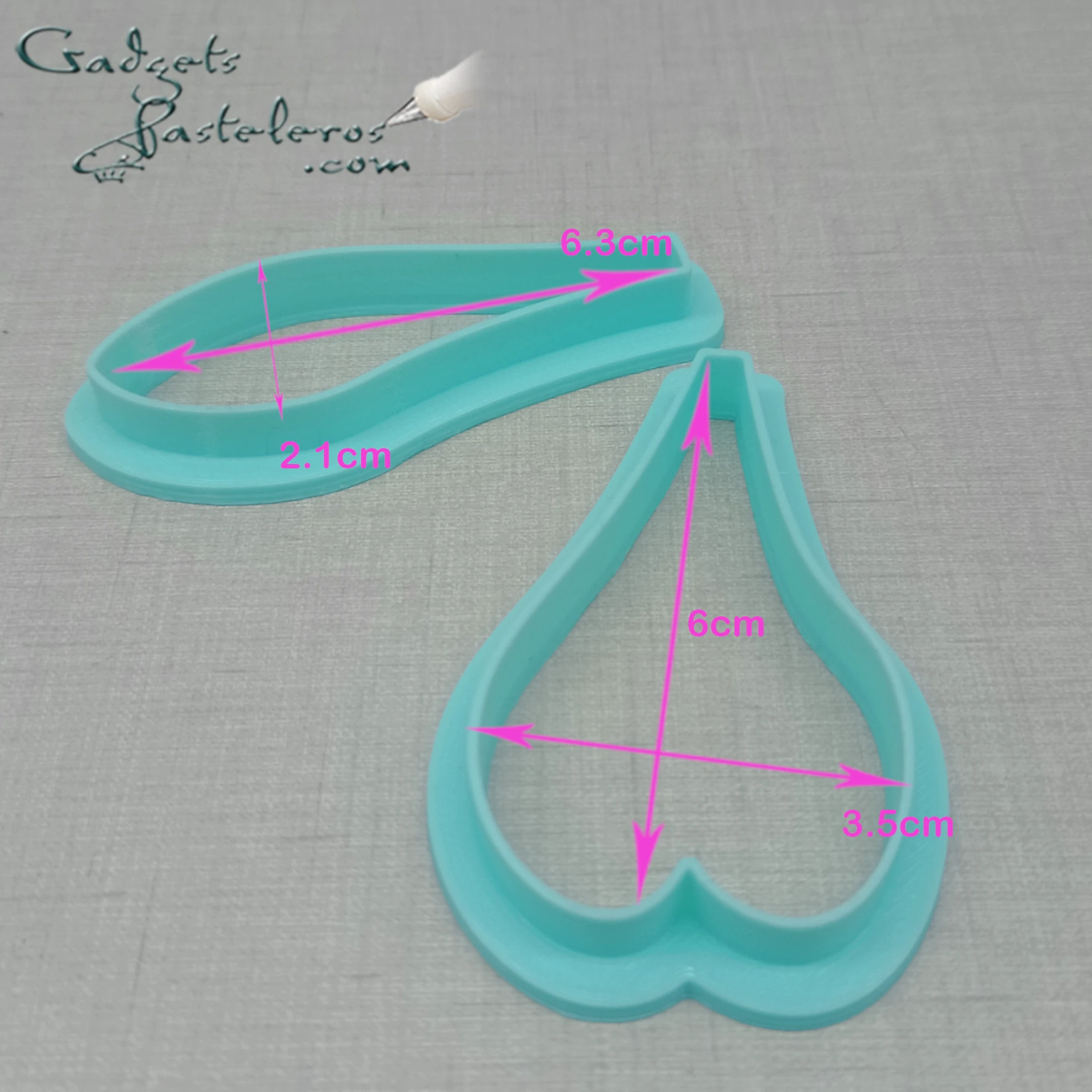 Set texturizadores Silicona Pétalos Astromelia + Cortadores - Imagen 2