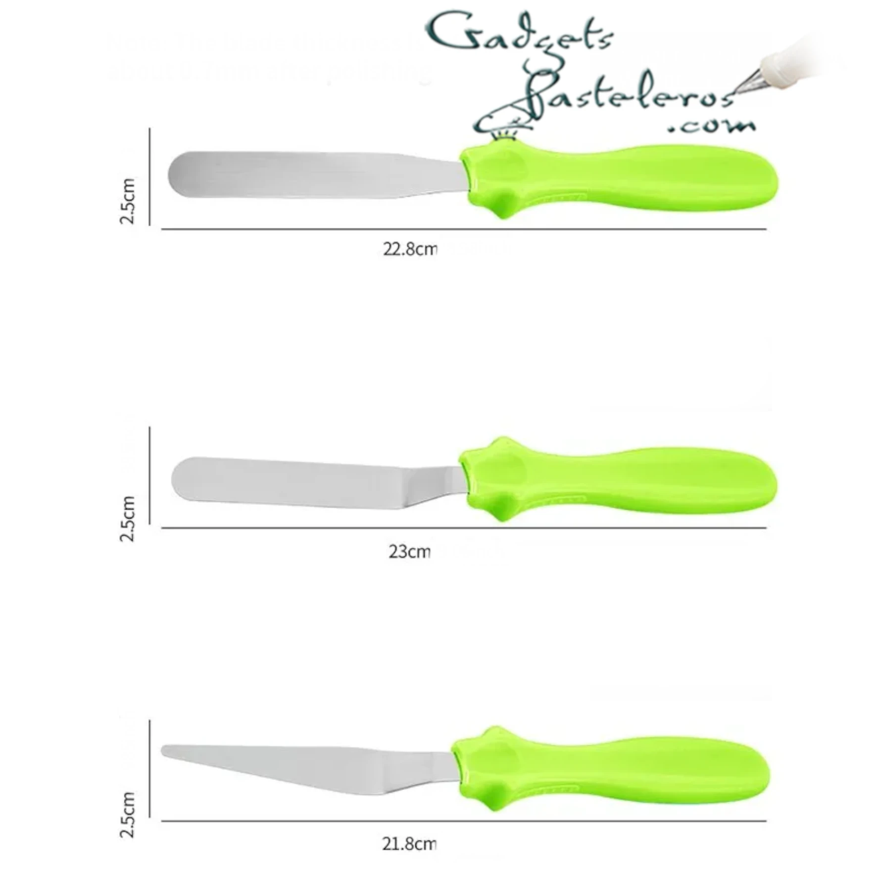 Set Espátulas Pequeñas x 3 - Imagen 3