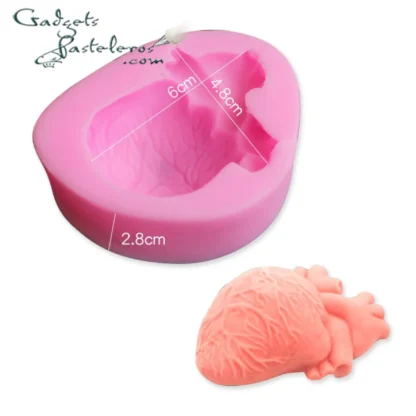 Molde Silicona Corazón - Imagen 3