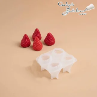Molde Silicona Delgada fresas 3D