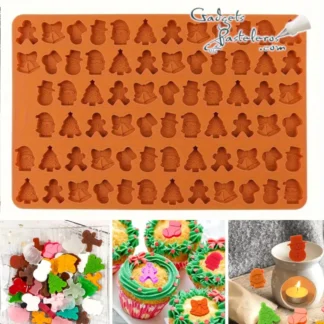 Molde Silicona MIni Diseños Navideños