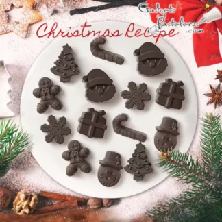 Molde Silicona  Diseños Surtidos Navideños