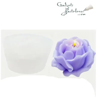 Molde Silicona Rosa pétalos 4 cm de diametro ref 01
