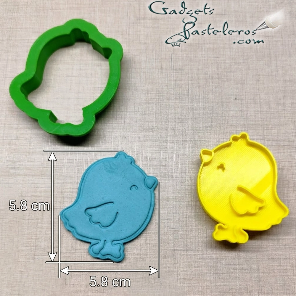 Pack x 4 Cortadores + Sellos Pascua: Conejo, Pollito, Huevo y Zanahoria - Imagen 11